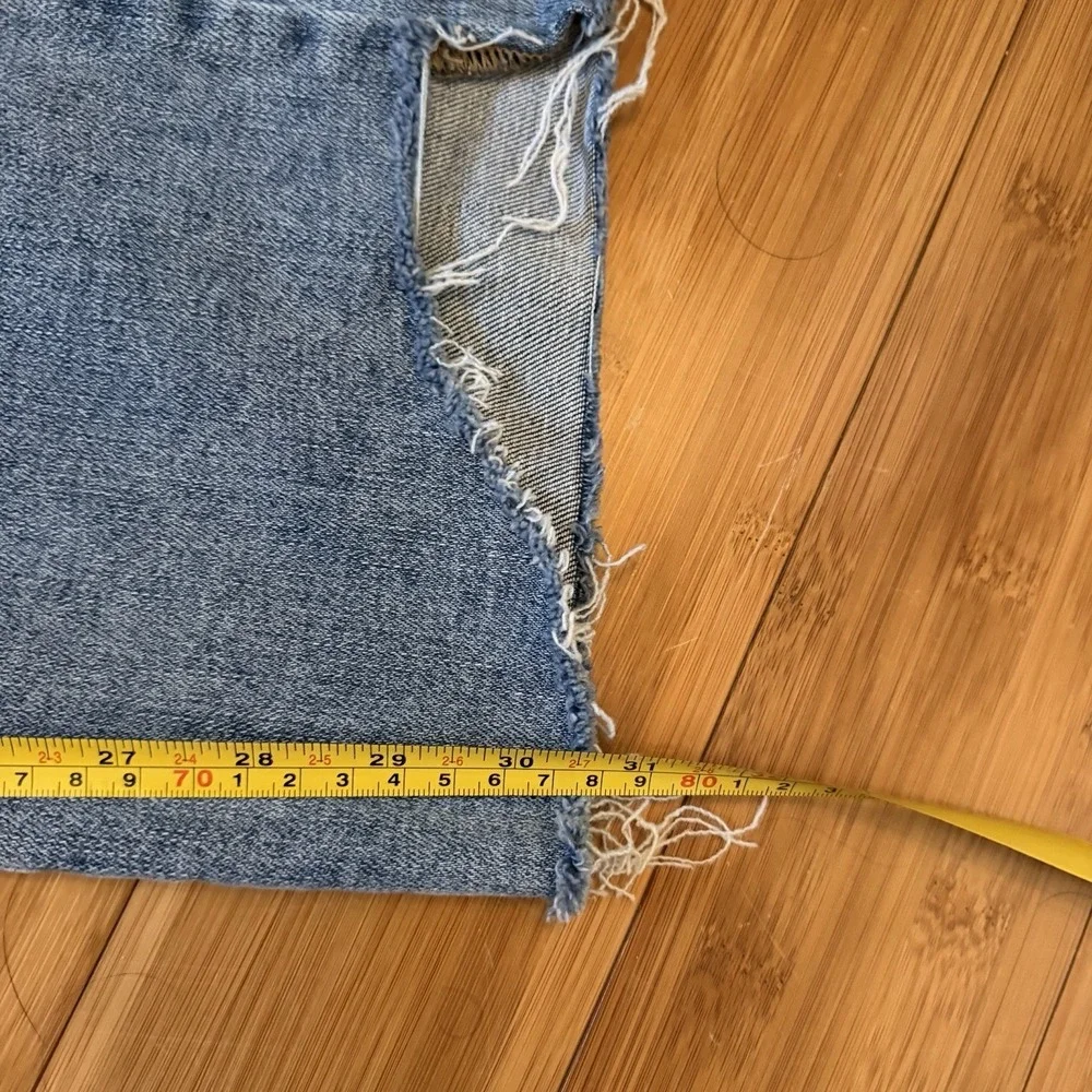 Judy Blue Slim Boot Cut Jeans Womens 14W Light Wash Raw Hem Stretch Denim